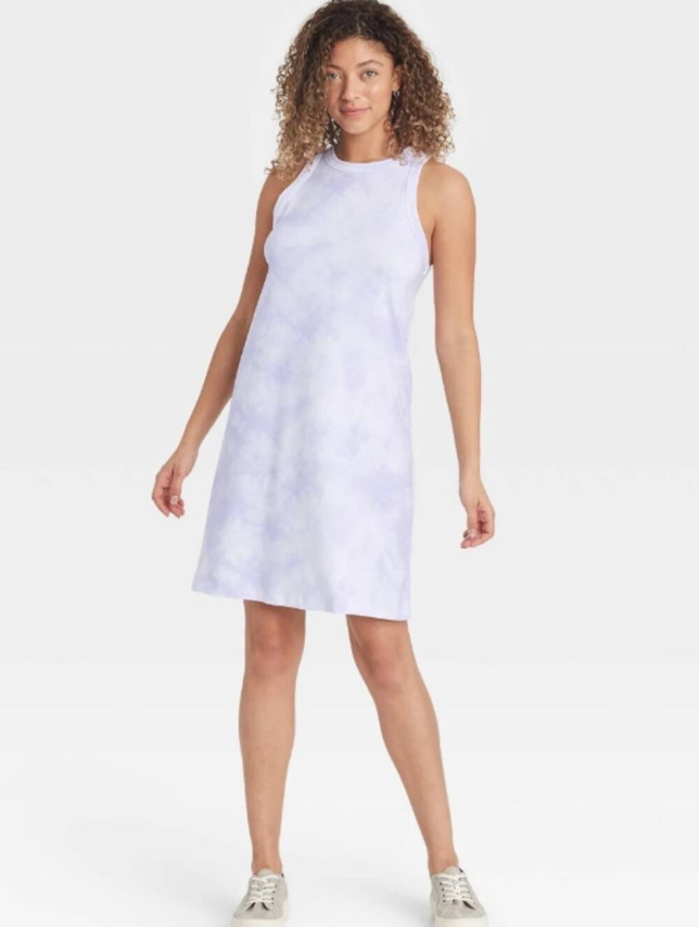 A New Day Tank Dress Light Lavender Casual Sporty Boho Outdoors Beachy XXL NEW